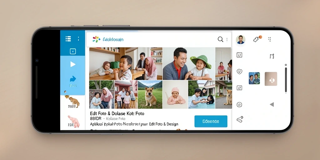 Screenshot antarmuka 88IDR menampilkan fitur kolase foto yang menarik.