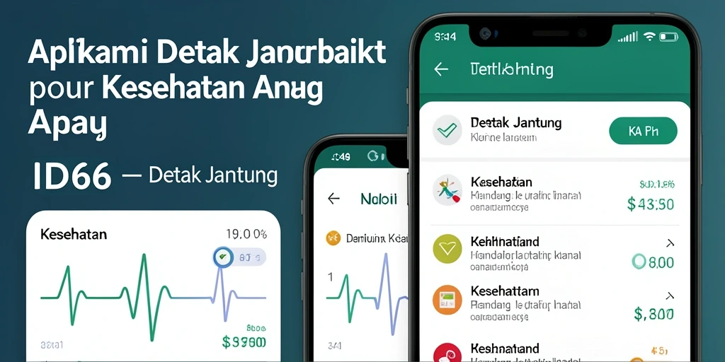 Antarmuka aplikasi ID66 untuk monitoring detak jantung secara real-time.