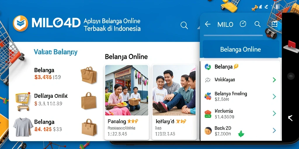 Tampilan antarmuka aplikasi MILO4D untuk pengalaman belanja yang optimal.