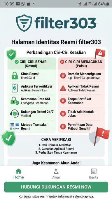 Kanal Resmi filter303 untuk Pengguna Android di Indonesia